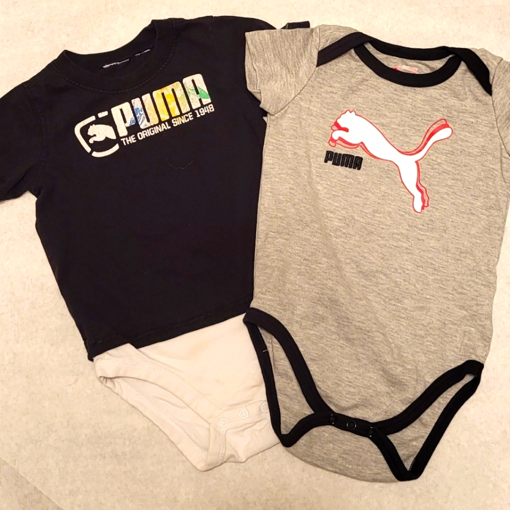 Two Puma onesies/bodysuits